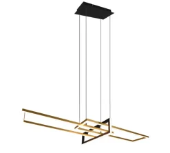 TRIO LED Pendelleuchte SALINAS messingfarbig