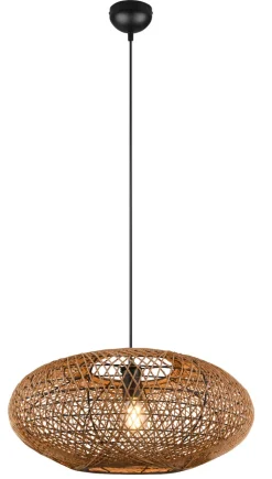TRIO Retrofit Pendelleuchte HEDDA 52 cm Sisal