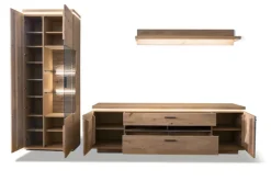 TV-Lowboard BARCELONA 210 cm Balkeneiche bianco