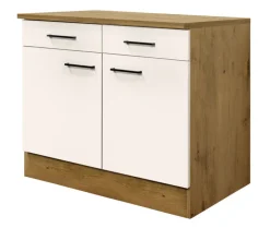 QUARTIER Unterschrank Avila Magnolia matt/Lancelot Oak ca.100cm