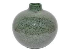 Vase 20 cm grün /taupe