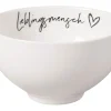 Villeroy & Boch Bol STATEMENT LIEBLINGSMENSCH 470 ml Porzellan weiß