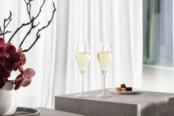 Villeroy & Boch Champagnerglas MANUFACTURE ROCK BLANC 4er Set weiß matt