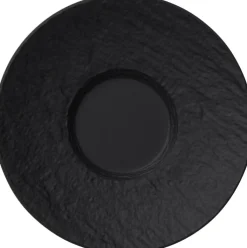 Villeroy & Boch Untertasse MANUFACTURE ROCK 12 cm Porzellan schwarzgrau