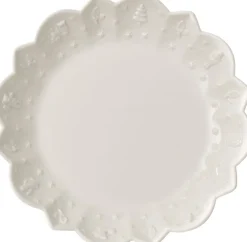 Villeroy & Boch Weihnachtsdeko Schale TOY´s DELIGHT ROYAL CLASSIC 24 cm weiß Relief Weihnachtsmotive