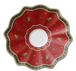 Villeroy & Boch Weihnachtsdeko Untertasse TOY´s DELIGHT 16,5 cm rot /grün