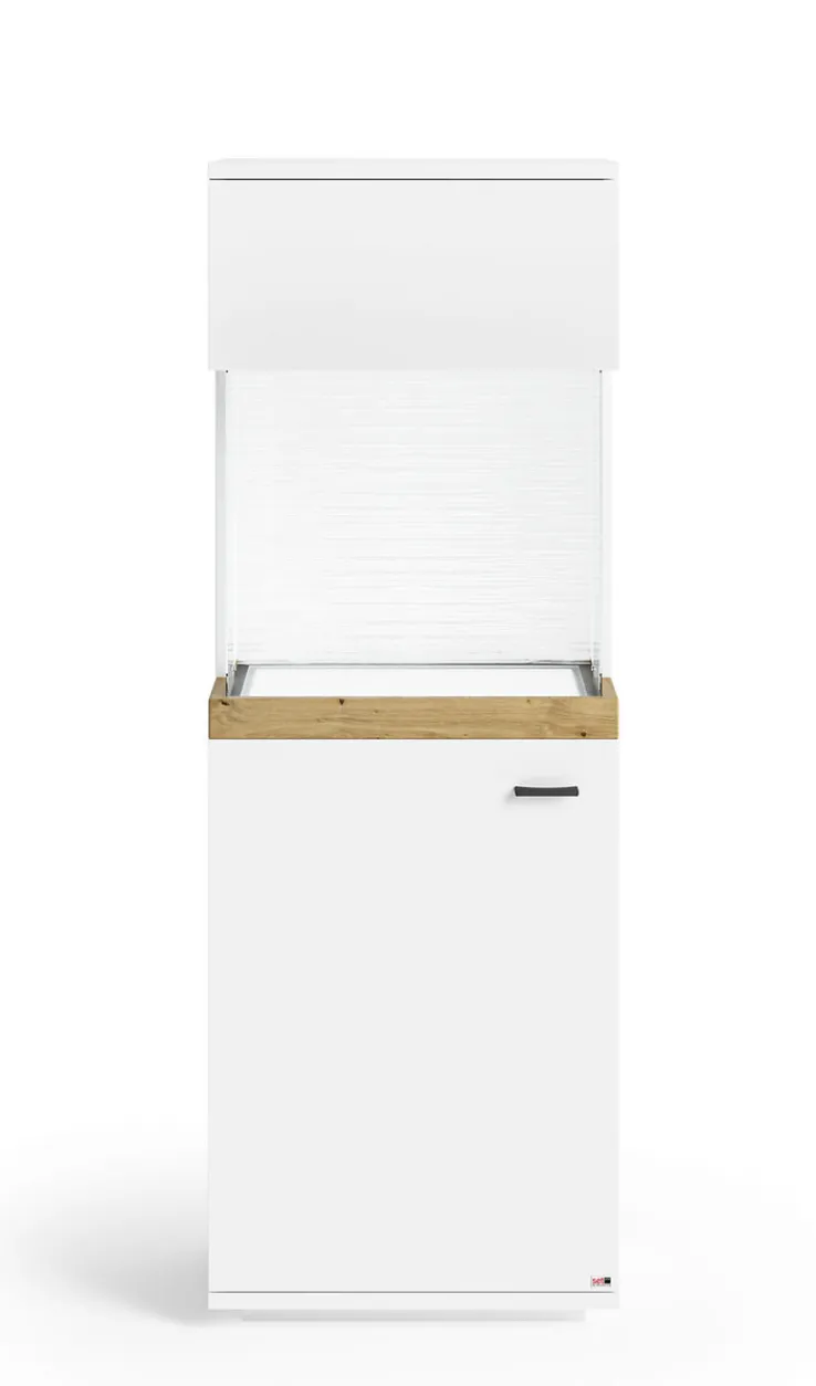 QUARTIER Vitrine LANCASTER I 50 x 146 cm Eiche Artisan