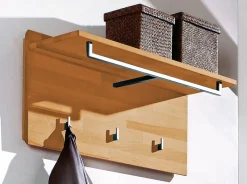 Wandgarderobe POUR 80 x 36 cm Kernbuche massiv