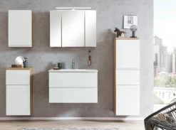 Waschtisch GENT weiß/braun 80cm