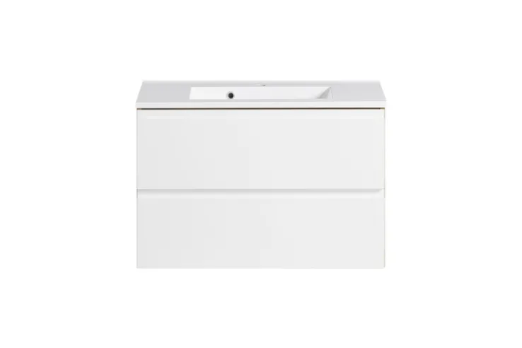 Waschtisch GENT weiß/braun 80cm