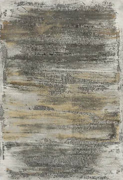 Webteppich MODENA 80 x 150 cm grau/gold