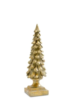 Weihnachtsdeko Tannenbaum CALM & COSY 34 cm goldfarbig
