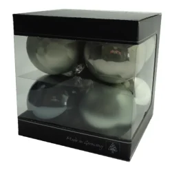 Weihnachtskugel Set 8-tlg. 8 cm mehrfarbig natürlich