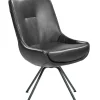 WK WOHNEN WK-WOHNEN Stuhl Lederbezug schwarz