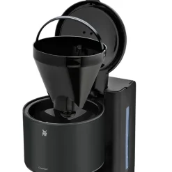 WMF Kaffeemaschine STELIO BLACK Glas Metall Deep Black