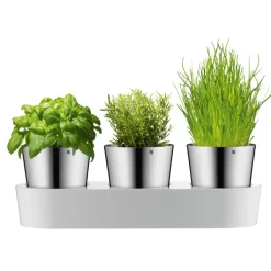 WMF Kräutergarten 3-teilig Edelstahl silberfarbig