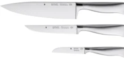 WMF Messer-Set GRAND GOURMET 3-teilig Edelstahl silberfarbig