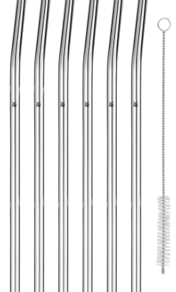 WMF Trinkhalm Set BARIC I 7-teilig Edelstahl