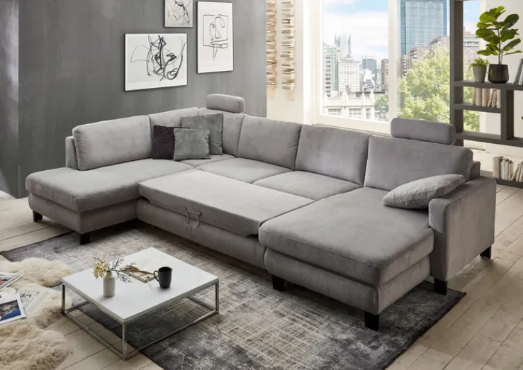 QUARTIER Wohnlandschaft JIMMY grau