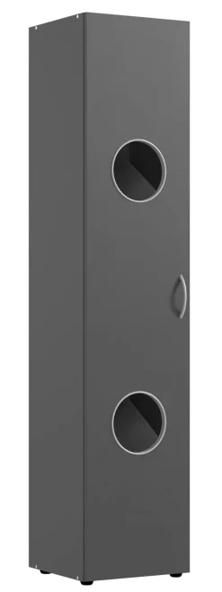 QUARTIER Wäscheschrank MULTIRAUMKONZEPT 40 x 185 x 40 cm graphitfarben