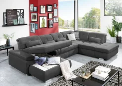 YoungLife by systempolster YoungLife Wohnlandschaft RAGUSA II-SF anthrazit