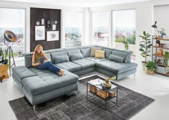 YoungLife by systempolster YoungLife Wohnlandschaft IMOLA steelgrau