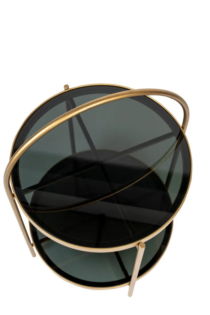 zuiver Beistelltisch EVE goldfarbig/ schwarz
