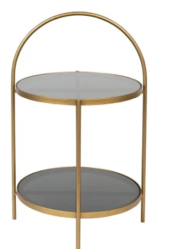 zuiver Beistelltisch EVE goldfarbig/ schwarz