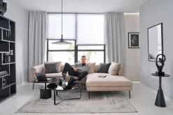 zuiver Beistelltisch SERGIO 35 x 65 cm schwarz