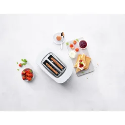 ZWILLING Toaster ENFINIGY kurz silberfarbig mit Brötchenaufsatz